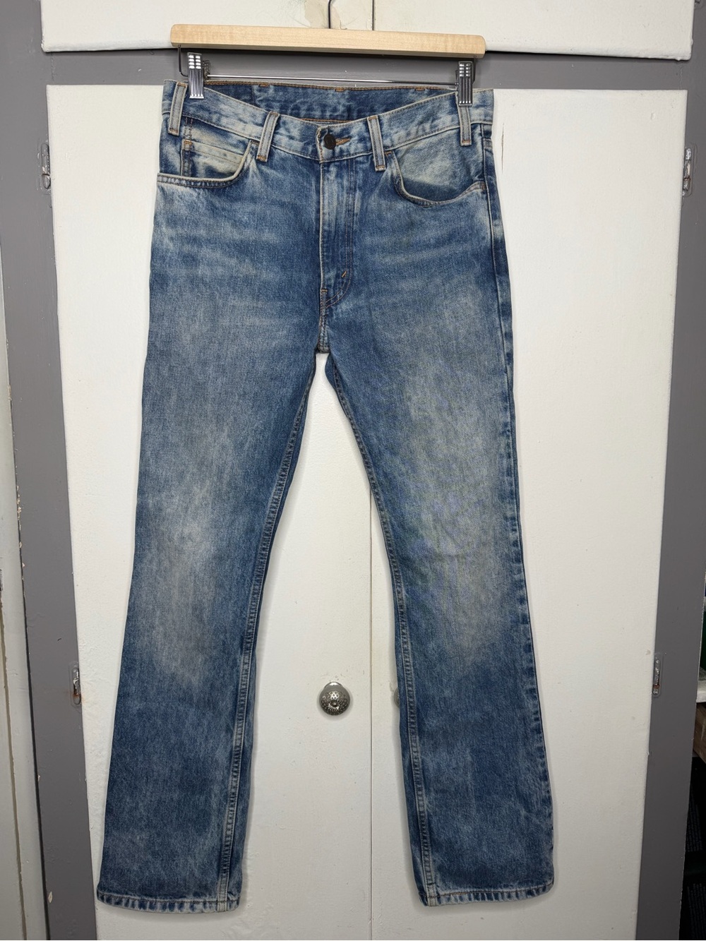Levis Men 517 30 X 32 Orange Tab Bootcut Jeans Acid wash